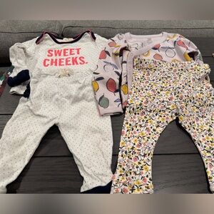 Baby girls matching sets Sz 9M mixed of nwt and used! Kate spade. Tea collection